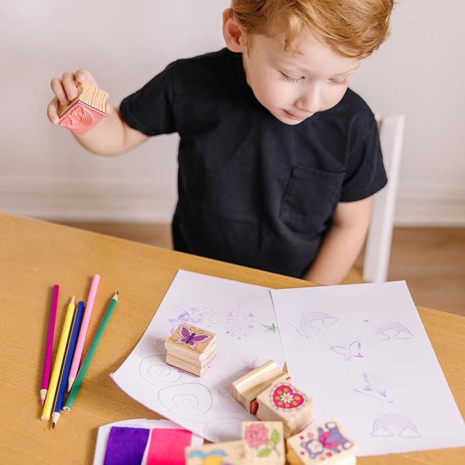 Melissa & Doug - Wooden Stamp Set - Friendship