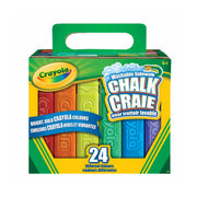 Crayola washable sidewalk chalk 24-count classic colour pack
