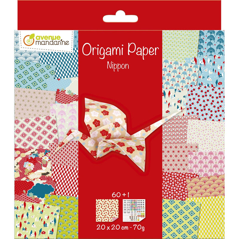 Avenue Mandarine - Origami Kit Nippon  60 Sheets 20X20