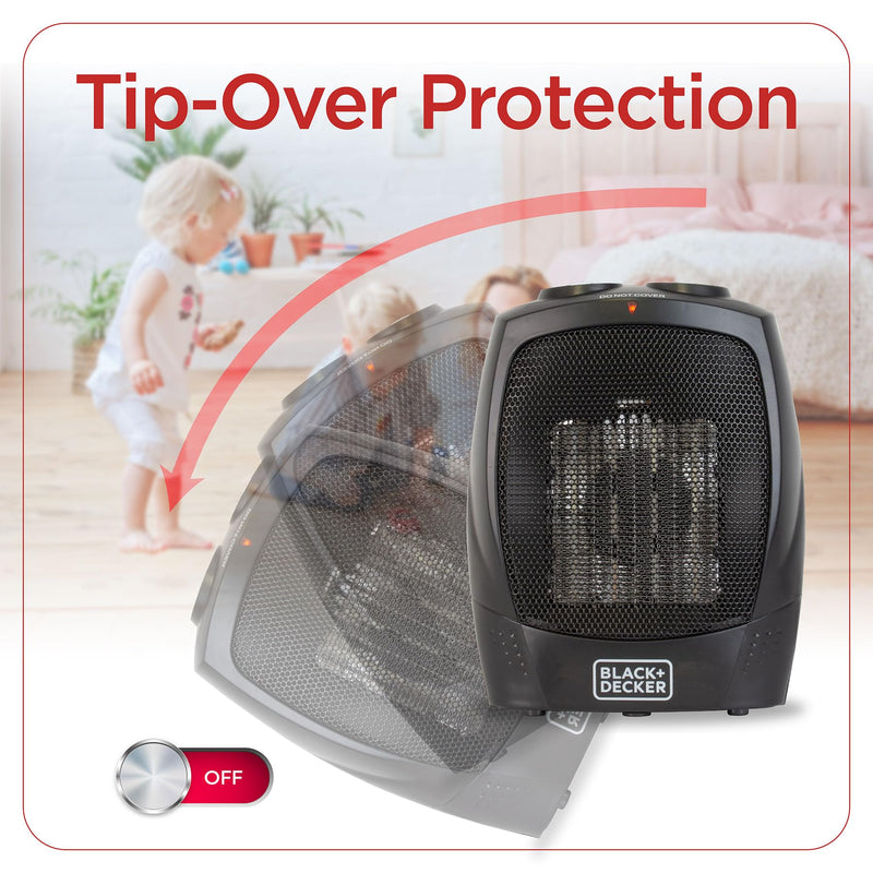 BLACK+DECKER - BHDC201 - Portable Desktop Heater