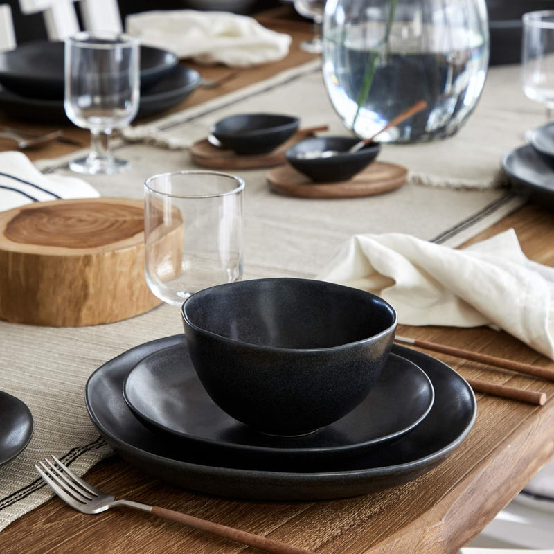 Costa Nova - Livia Matte Black Salad / Dessert Plate