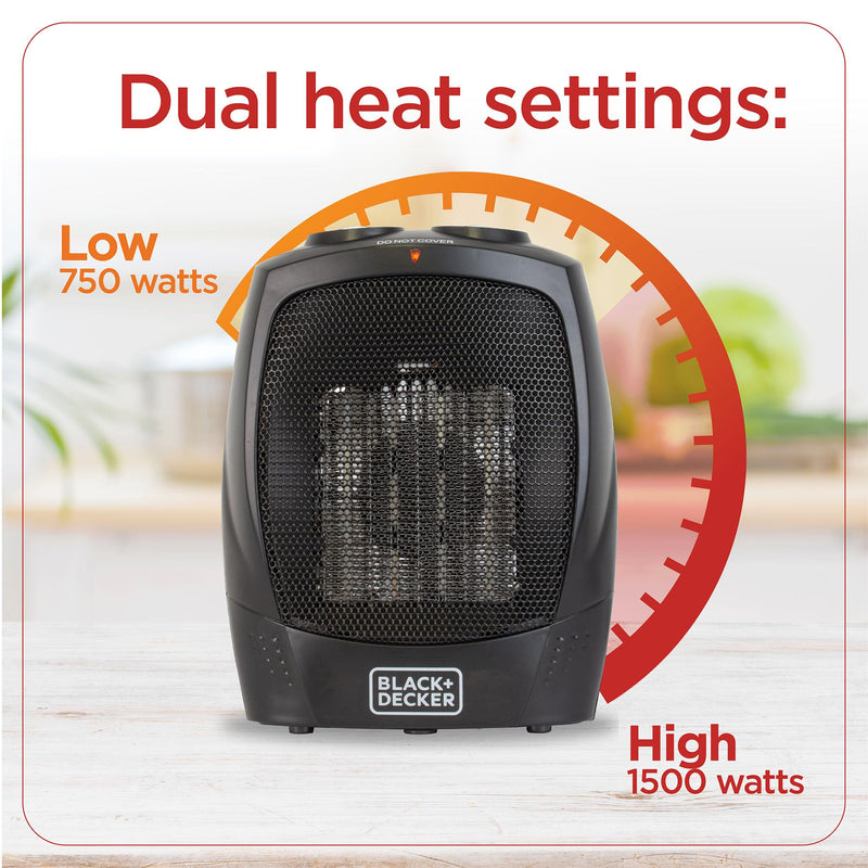 BLACK+DECKER - BHDC201 - Portable Desktop Heater