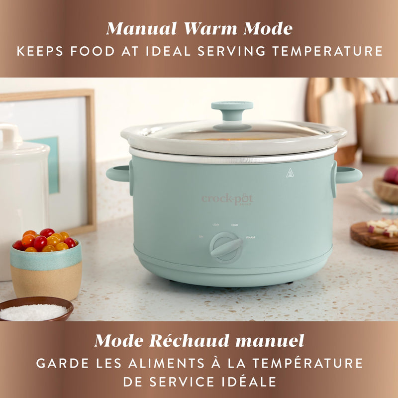 Crock-Pot Design Series 2218654 4.5 qt Slow Cooker, Ocean Fog