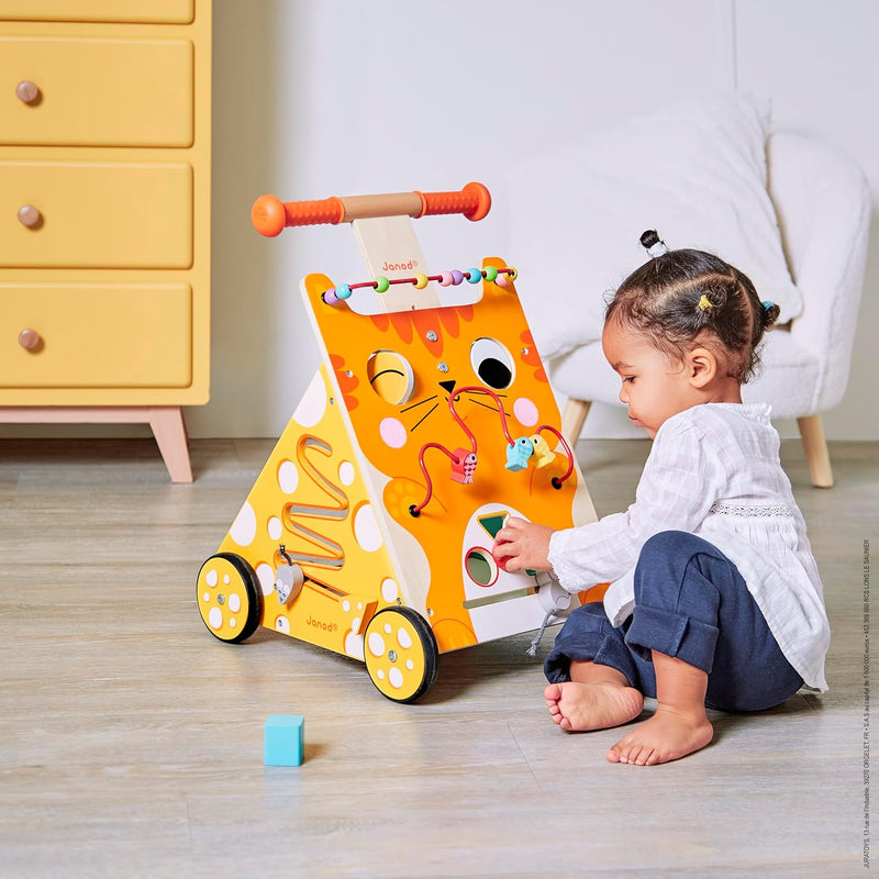 Janod - Multi-Activities Cat Baby Walker