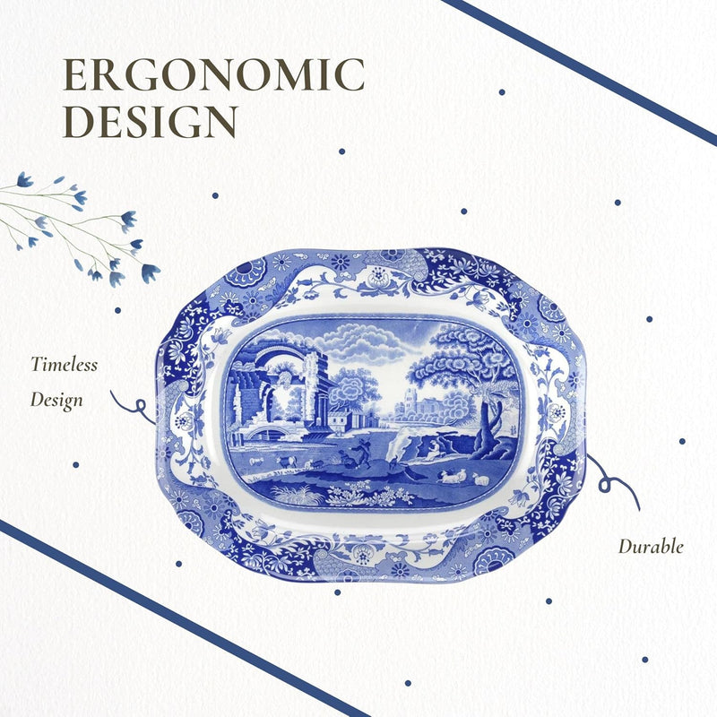 Spode - Blue Italian - Platter | 14 in