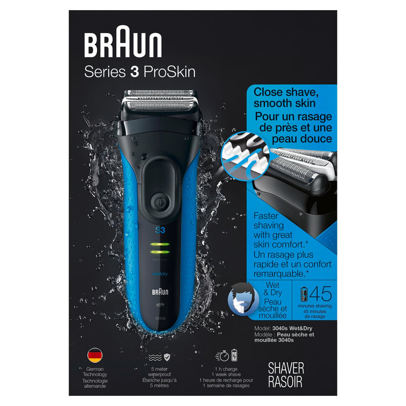 Braun Series 3 ProSkin 3040s Wet & Dry Foil Shaver