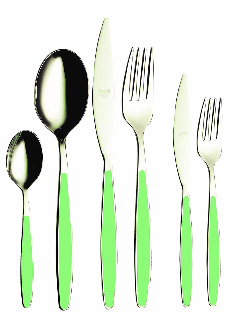 Mepra – Caramella Acquamarine – 36-Piece Flatware Set
