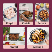 Ninja – Crispi Pro AS101CRS Glass Air Fryer – Rose Quartz – product image 6