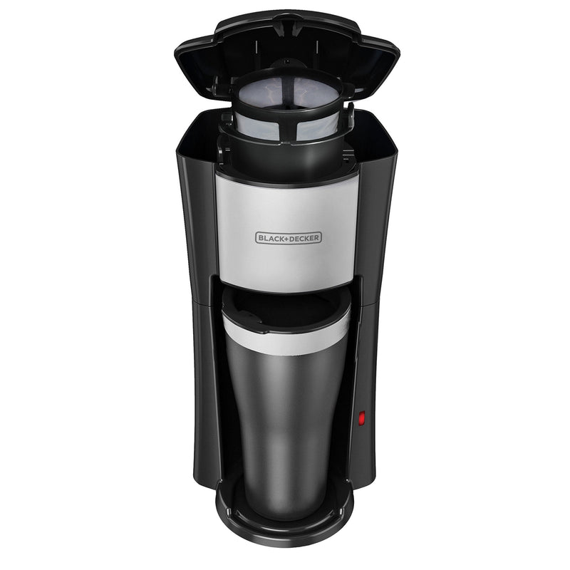 BLACK+DECKER - CM618C - Single-Serve Coffee Maker with Travel Mug | 16 oz / 473 mL