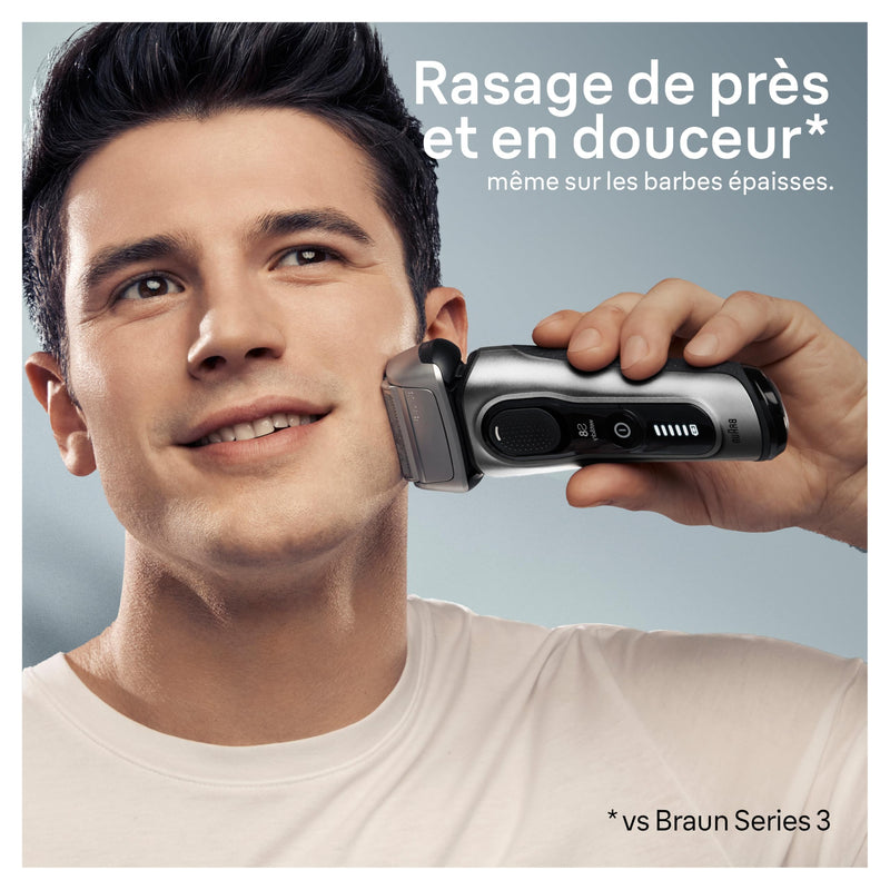 Braun Series 8 8517s Wet & Dry Foil Shaver, Silver