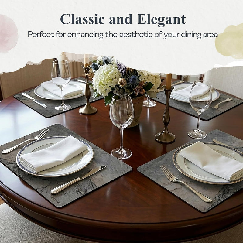 Pimpernel - Midnight Slate Place Mats (Set of 4)