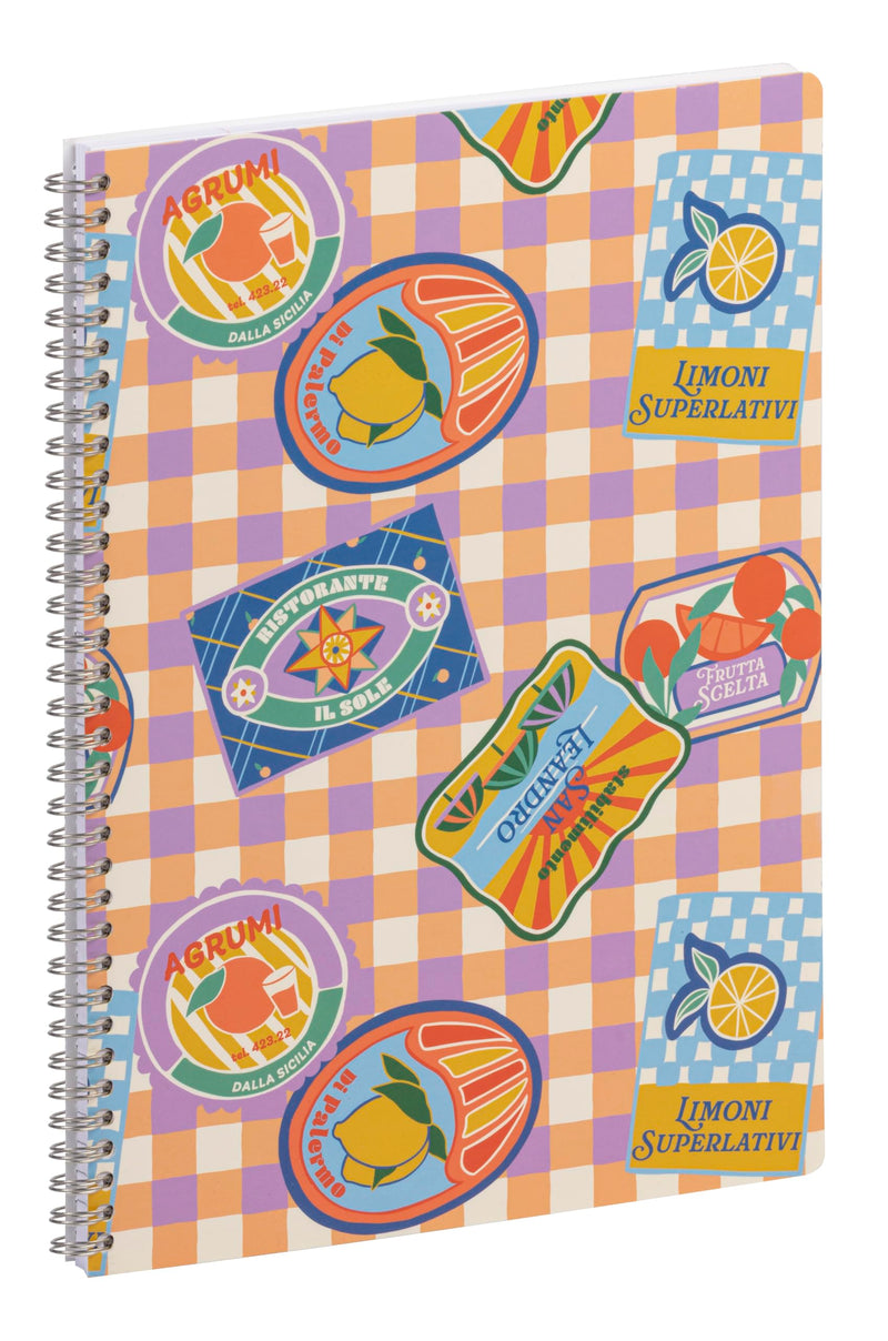 Clairefontaine - Lined Notebook Dolce Amore Assorted Wirebound 148 Pages A4 (8.25 x 11.75 In)