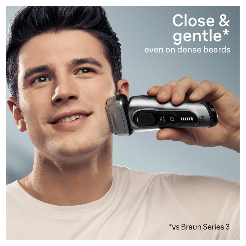 Braun Series 8 8517s Wet & Dry Foil Shaver, Silver