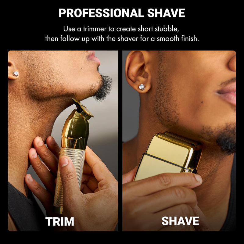 BaBylissPRO - Barberology BlackFX Double Foil Shaver (FXFS2B)