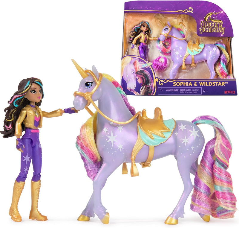 Spin Master - Unicorn Academy - Doll & Unicorn Set - Sophia & Wildstar