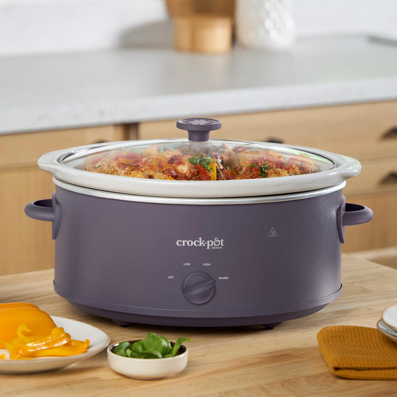 Crock-Pot Design Series 2218656 7 qt Slow Cooker, Purple Potato