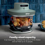 Ninja – Crispi Pro AS101CDG Glass Air Fryer – Ash Grey – product image 5
