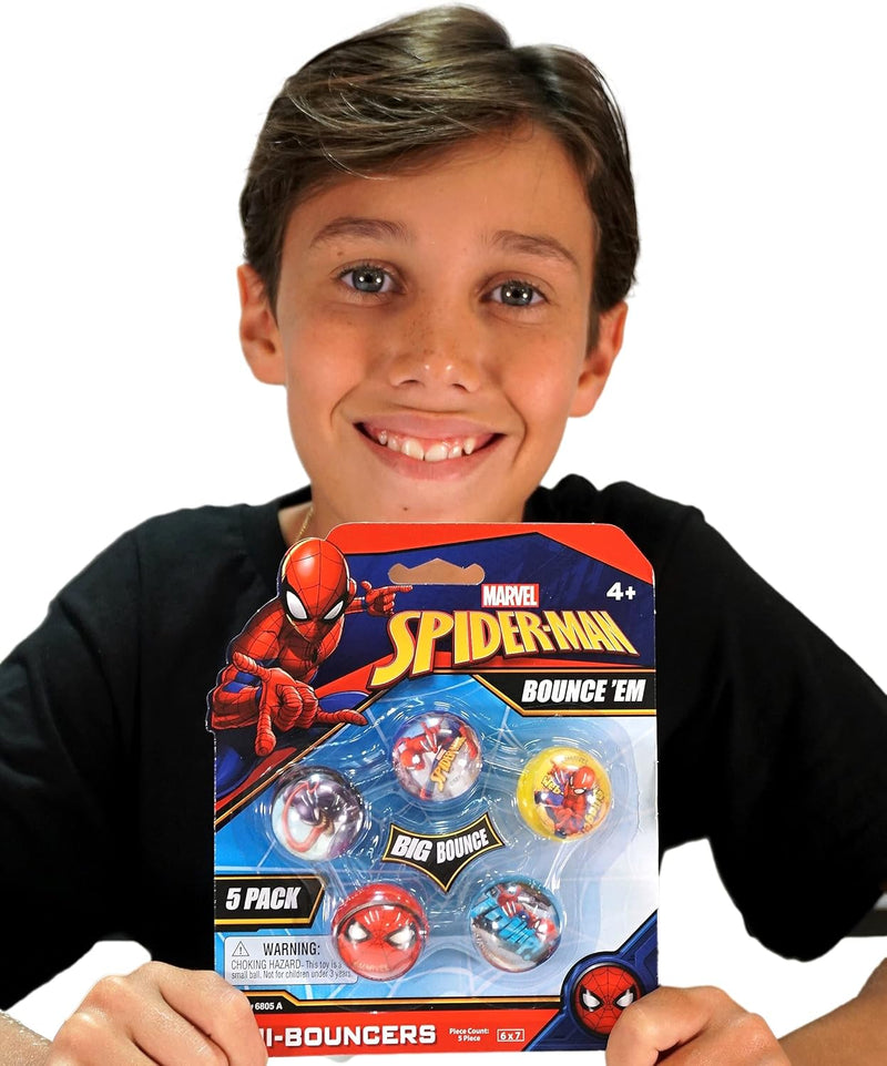 JA-RU - MARVEL - 5pk HI BOUNCER BALL ASST