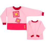 APRON:PASSE-PARTOUT:PINK (PASSE-CARREAU) 7/8