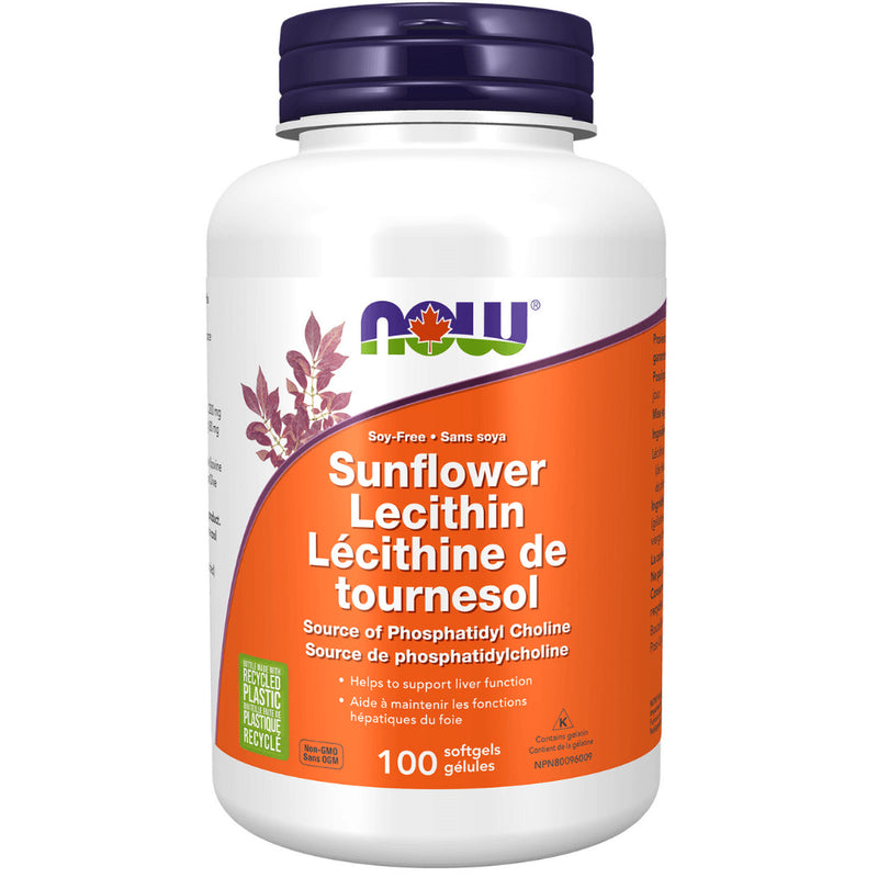 Now - Sunflower Lecithin 1200MG Non - GMO 100GEL