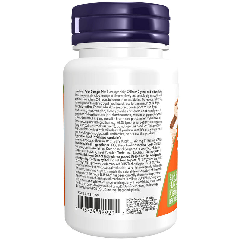 Now - Oralbiotic (Ear / Nose / Throat) Probiotic 60LOZ (RR)