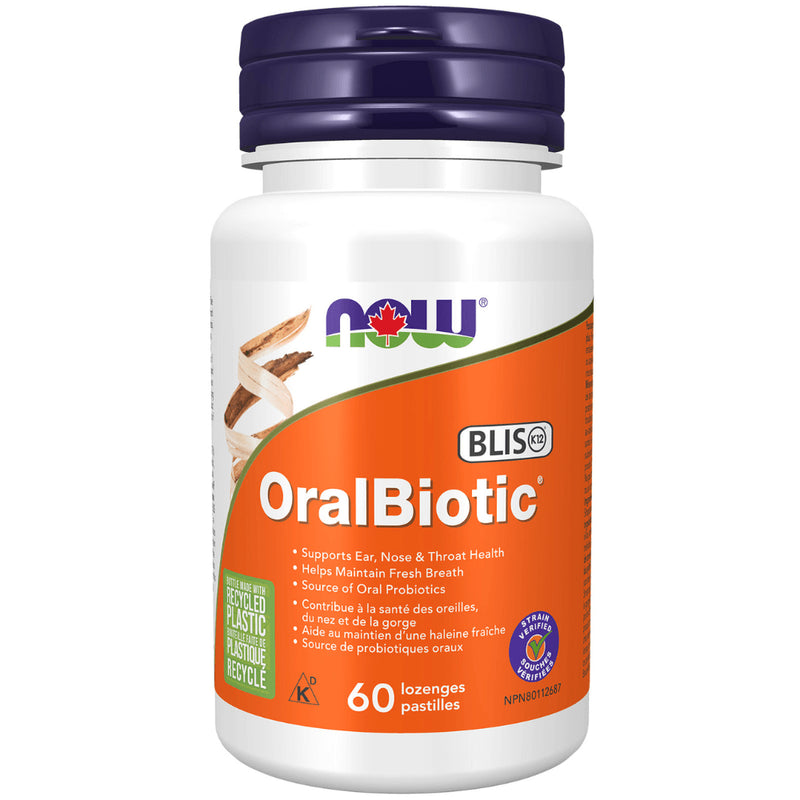 Now - Oralbiotic (Ear / Nose / Throat) Probiotic 60LOZ (RR)