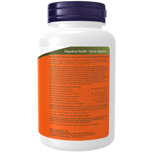 Now - Enzymes Papaya Enzyme Chewable 180LOZ