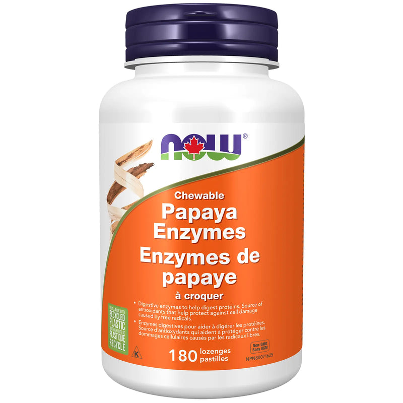 Now - Enzymes Papaya Enzyme Chewable 180LOZ