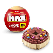 MAX BUILD Premium Snacks Series 1 – Doughnut example with capsule; one random set included