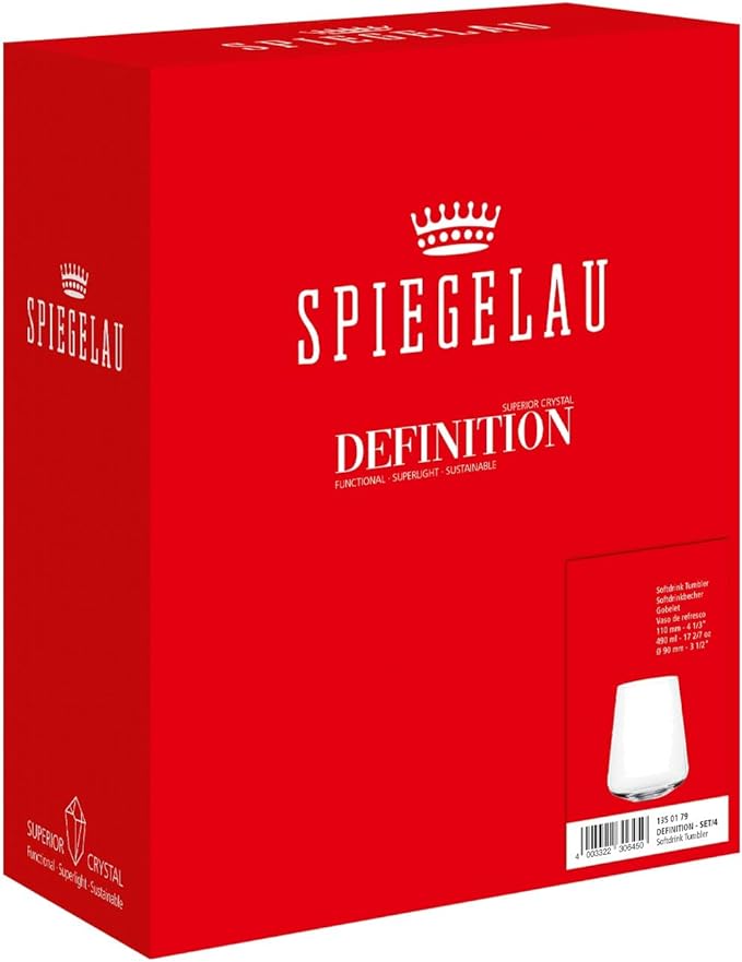 Spiegelau - Definition Soft Drink Glasses - Set of 4