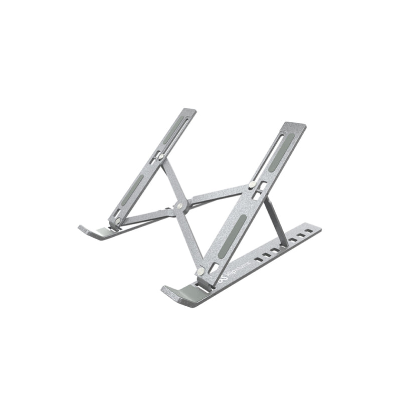 Klipxtreme Flexus Aluminum Foldable Laptop Stand in silver – view 2