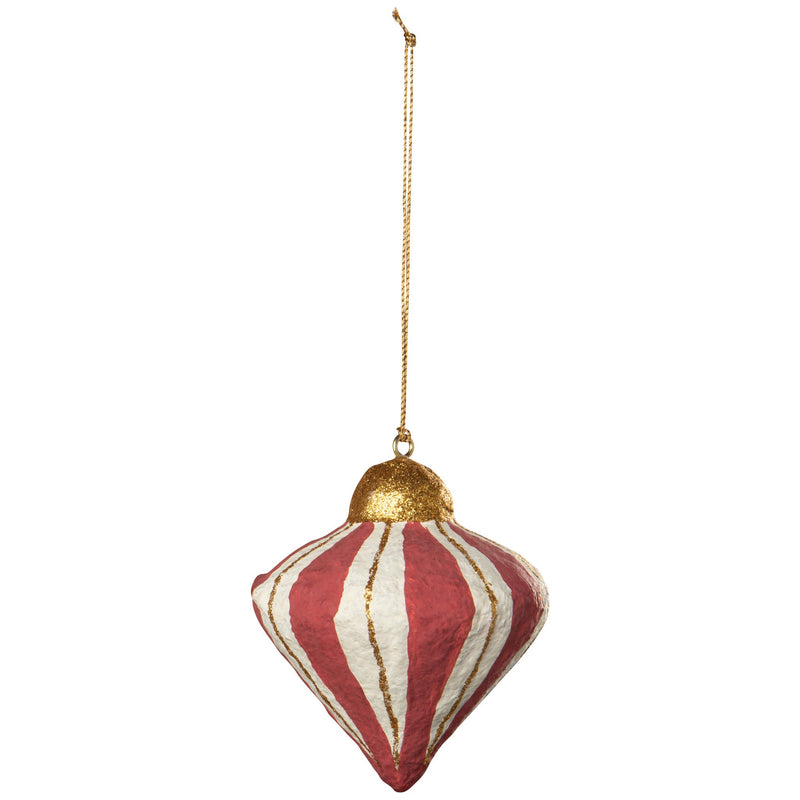 Luminous Jewels Mache Christmas Tree Ornament — one possible random style; sold individually