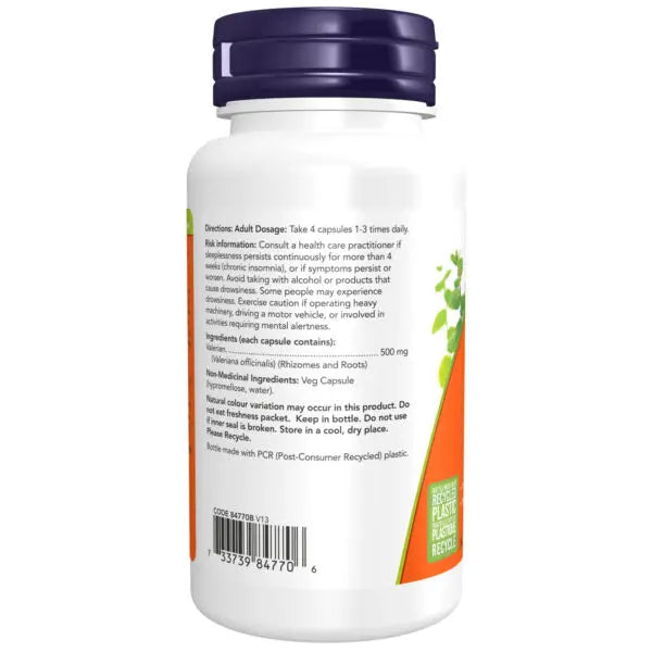 Now - Valerian Root 500MG 100VCAP