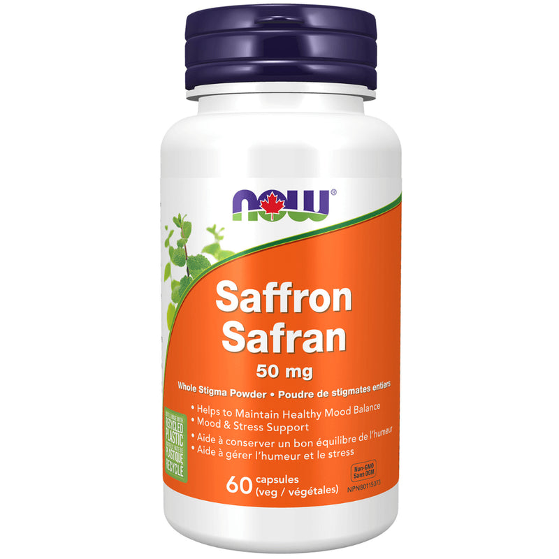 Now - Saffron Whole Herb 50MG 10% Crocins 60VCAP