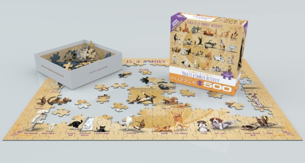 Eurographics - Yoga is a Family Activity (500 pc - Large Puzzle Pieces)