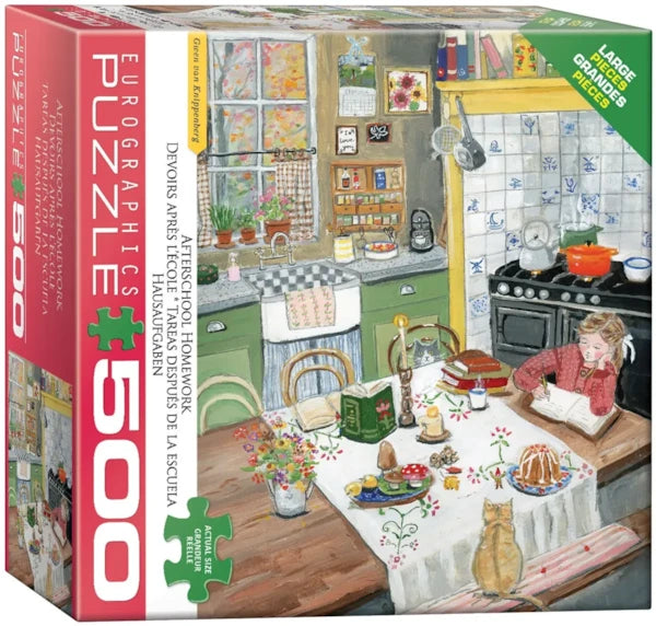 Eurographics - 500 Piece Jigsaw Puzzle - Afterschool Homework By Gwen van Knippenberg