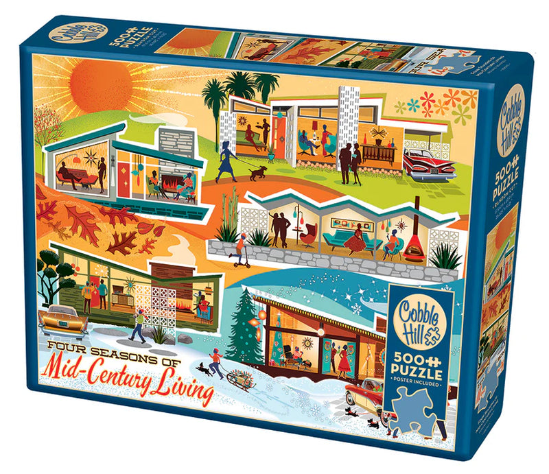Cobble Hill - Four Seasons Of Mid - Century Living (500-Piece Puzzle)