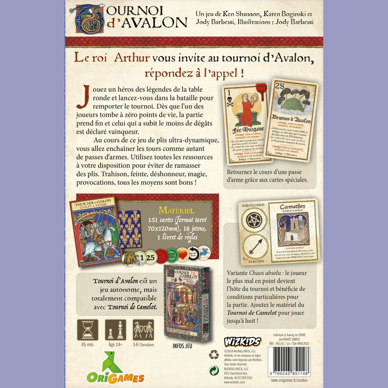 TOURNOI D'AVALON