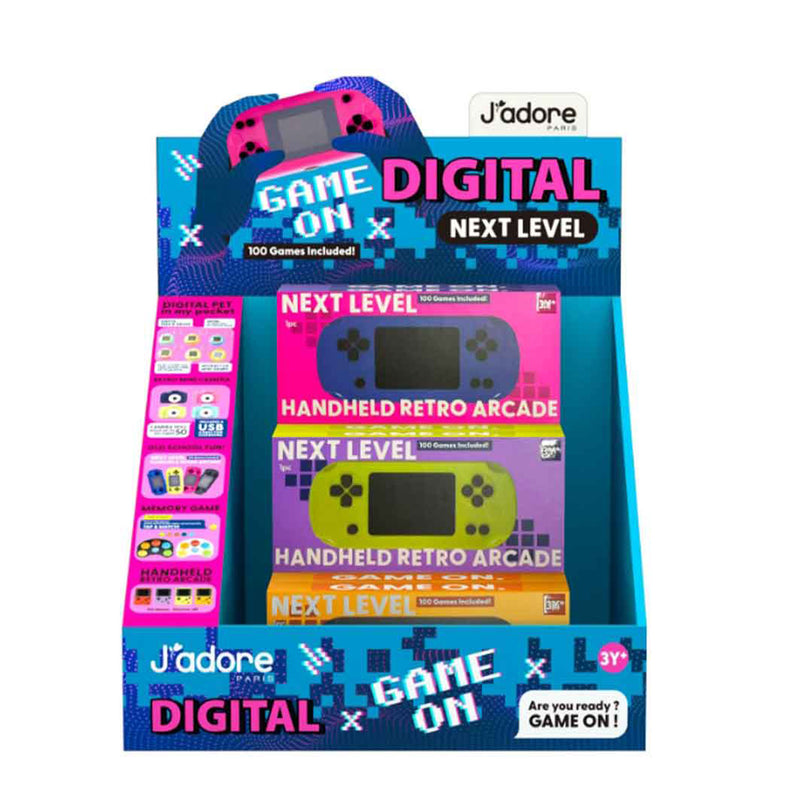JADORE - HANDHELD RETRO ARCADE (HORIZONTAL)  (12PCS/DISPLAY)