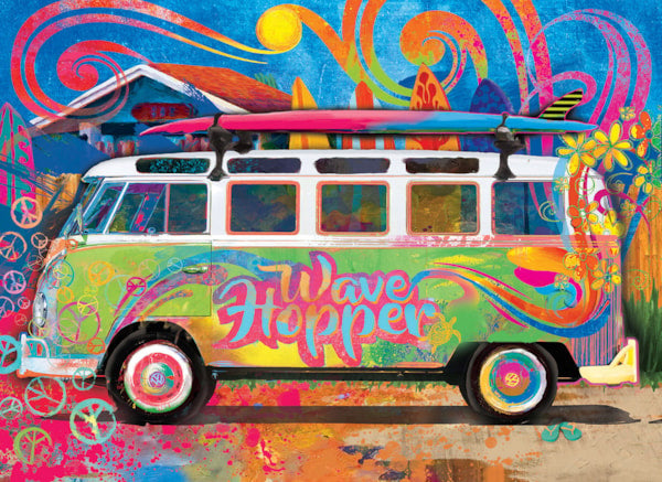 Eurographics - Vw-Bus Tin - Wave Hopper (550-Piece Puzzle)