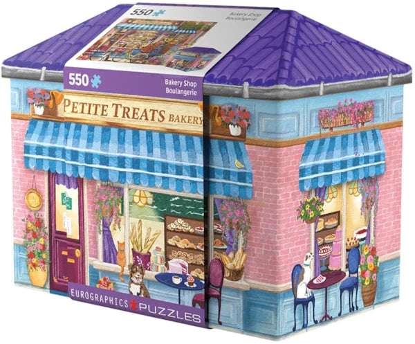 Eurographics - 550 Piece Shaped Tin Puzzle - Bakery Shop Tin By Leann Kate