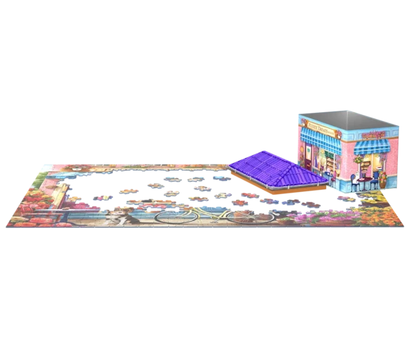 Eurographics - 550 Piece Shaped Tin Puzzle - Bakery Shop Tin By Leann Kate