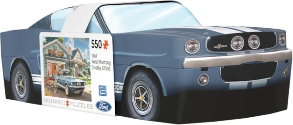 Eurographics - 550 Piece Shaped Tin Puzzle - 1967 Ford Mustang Shelby GT500 Tin