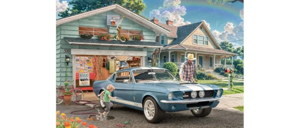 Eurographics - 550 Piece Shaped Tin Puzzle - 1967 Ford Mustang Shelby GT500 Tin
