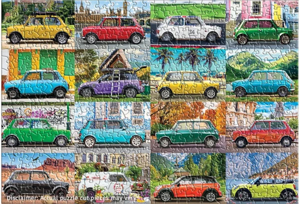 Eurographics - 550 Piece Shaped Tin Puzzle - Classic Mini Cooper Tin
