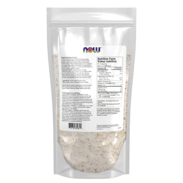 Now - Psyllium Husks Whole (Bag) 454 g (Food Label)