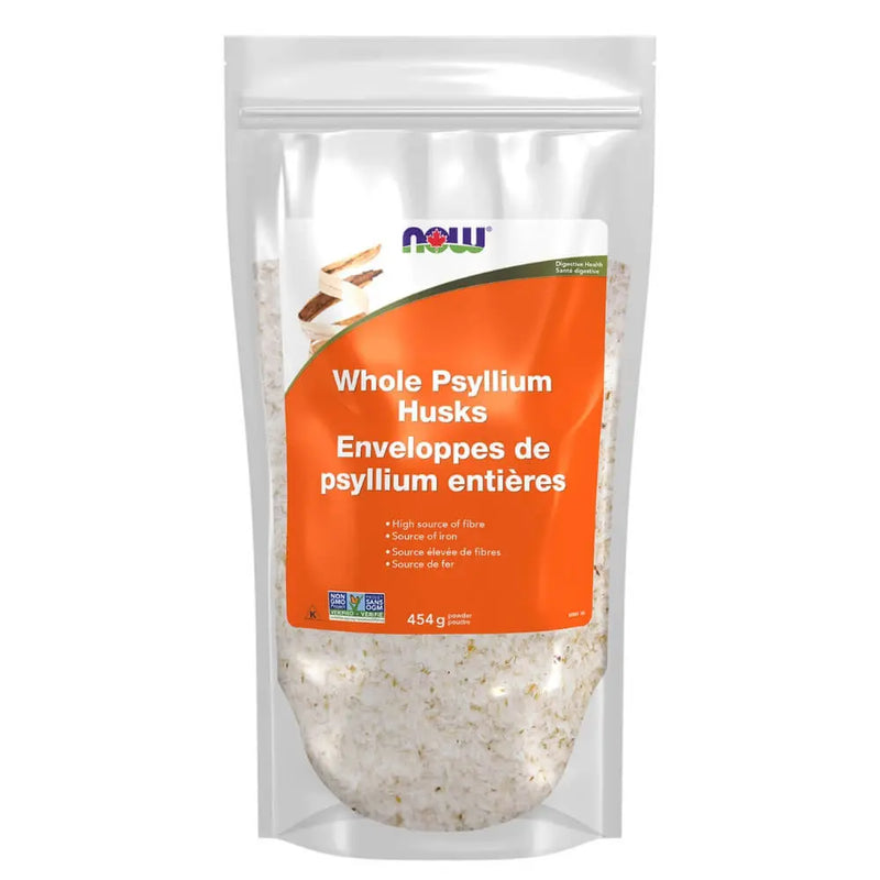 Now - Psyllium Husks Whole (Bag) 454 g (Food Label)