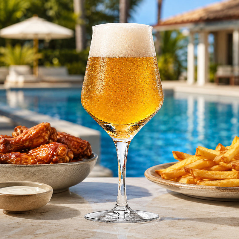 Masterbrew Amber Beer Glasses (2-Pack) | 410 mL / 14 oz – lifestyle or serving view