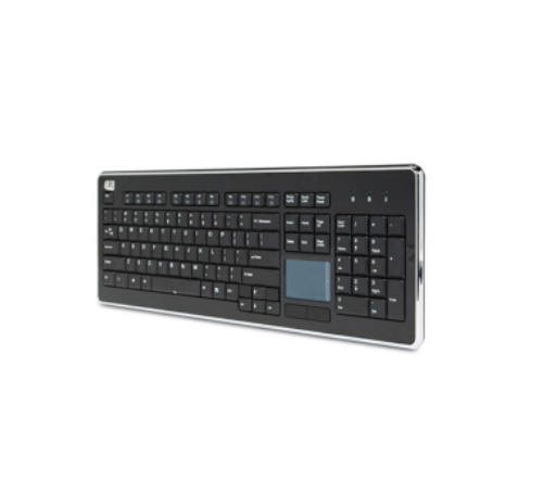 Adesso - Keyboard Wireless with Touchpad PC/Mac - Black