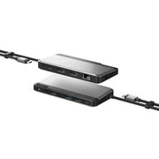 Alogic - Docking Station USB-C Dual Monitor 2X Displayport 4K Ultra HD 60 Hz 85W Power Pass Through MX2 Lite - Space Grey